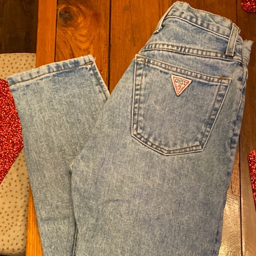 Guess Light Blue Straight Leg Jeans